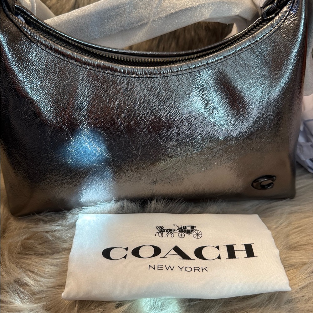Coach Juliette 25 Metallic Shoulder Bag - Picture 8 of 12